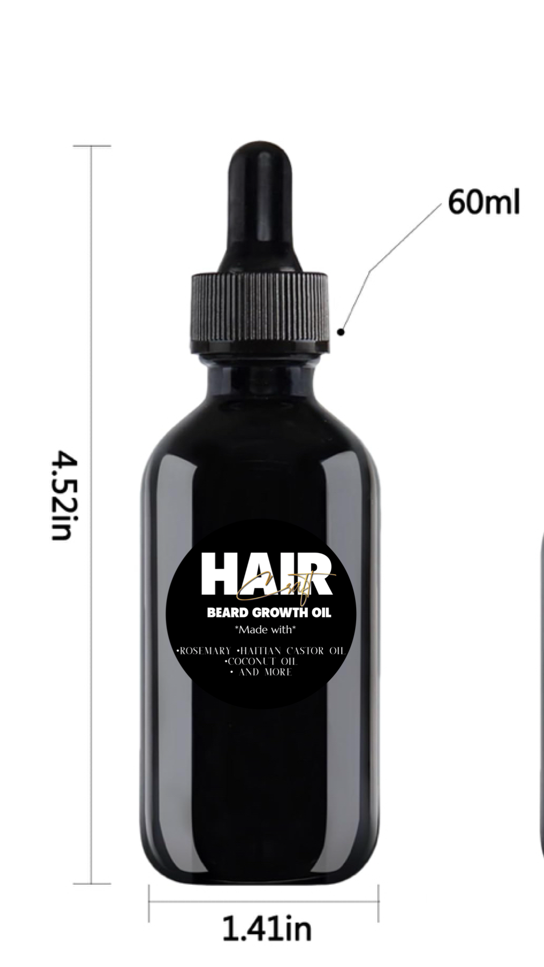 Organic beard growth oil