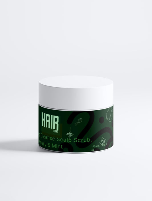 Hair craft Deep Cleanse Scalp Scrub, Rosemary & Mint