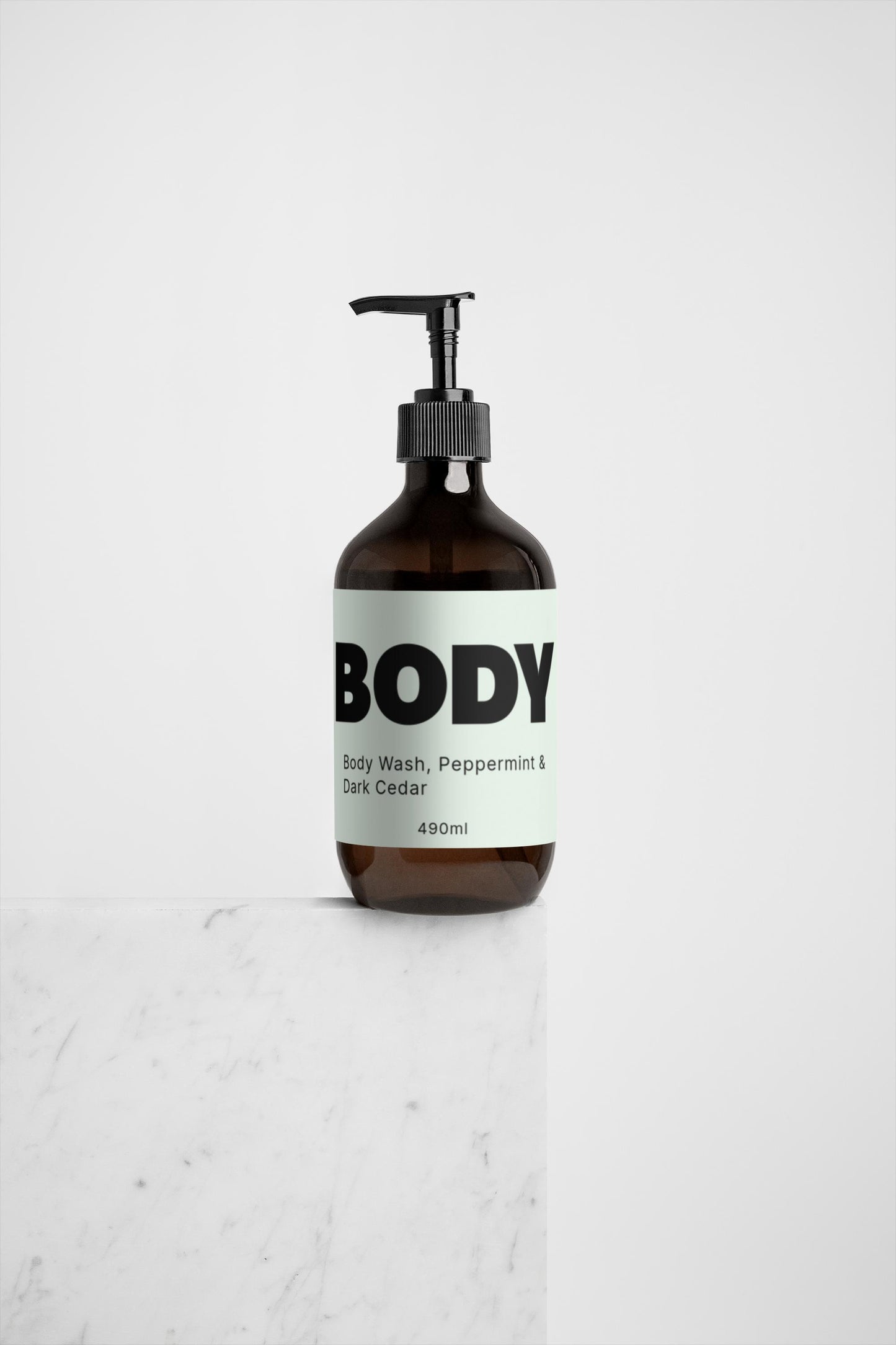 Body Wash, Peppermint & Dark Cedar