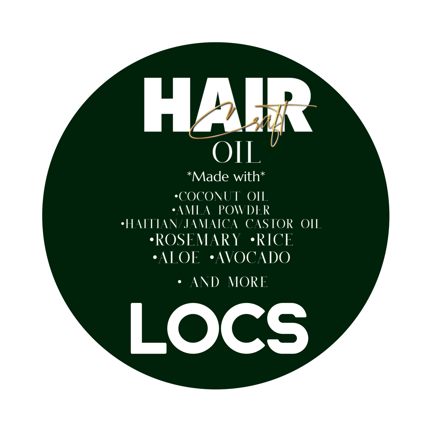 HAIR CRAFT Locs hair oil