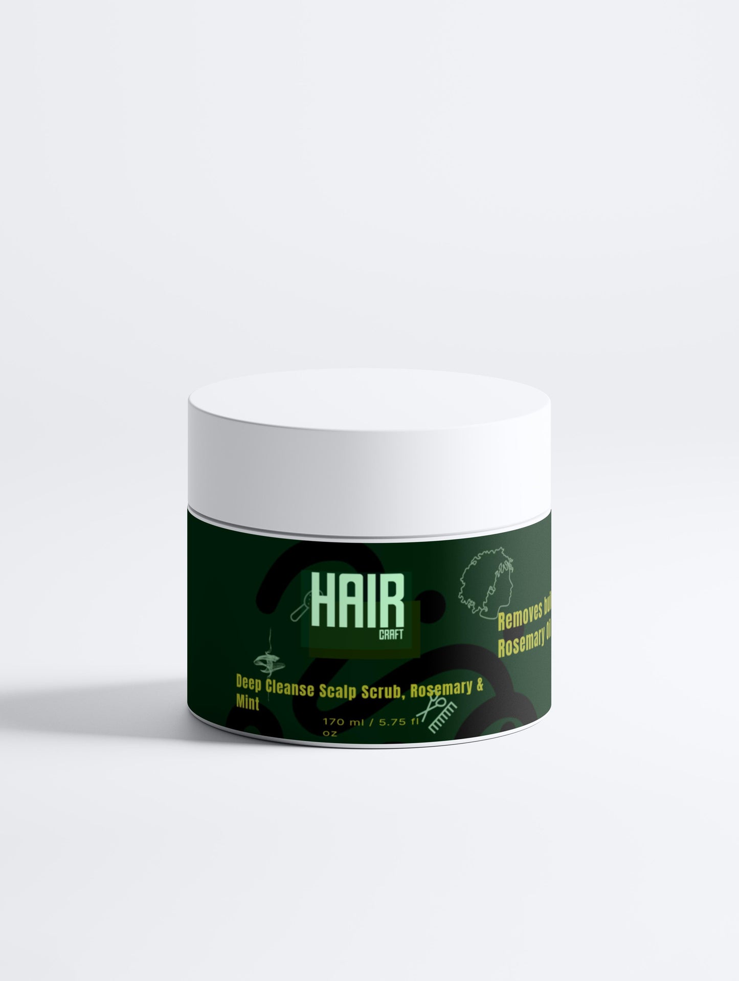 Hair Craft Deep Cleanse Scalp Scrub, Rosemary & Mint