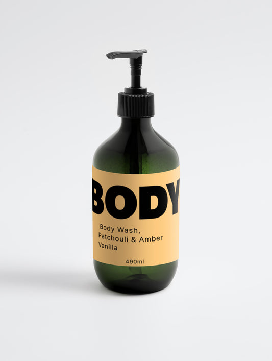 Body Wash, Patchouli & Amber Vanilla